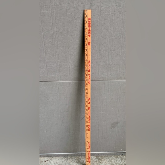 Vtg Grand Rapids Michigan Veenstra Dutch Boy Paints Advertisement Yard Stick - Picture 11 of 15